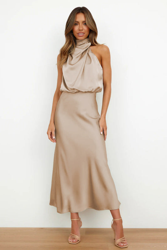 Coralia Satin Elegance Dress